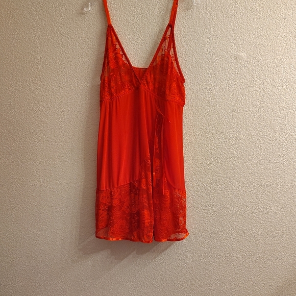 Langerie Other - Lingerie 2 Piece Plus XXL Wine Floral Lace Spaghetti Straps Slip & Thong B3 X P